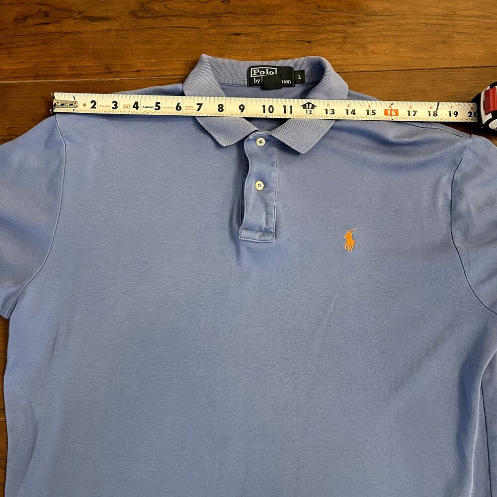 Polo By Ralph Lauren Shirt Mens L Light Blue Regular Fit Small Pony Preppy RL - Picture 4 of 8